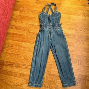 Etica Darla Denim Jumpsuit - Size Small
